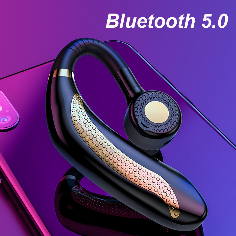 Kowkaka Bluetooth 5,0 Kopfhörer Drahtlose Einzel Ohr Freihändiger Sport Earbuds Stereo Musik Mit Mikrofon Ohr Haken Headset