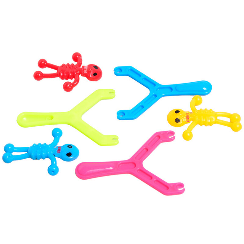 6pcs Children's Toys Plastic Catapult Skeleton Man Decompression TPR Release Pressure Classic Toy Kids Boy Novelty Birthday Gift