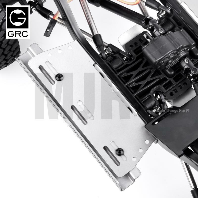 1 Paar Metalen Kant Pedaal Voor Rc Crawler Auto Mst Cfx "242Mm/252Mm/267Mm wielbasis Chassis" Jimny Rvs Side Rok Guard