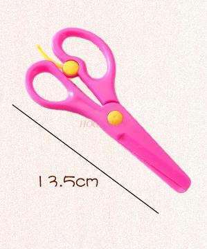 Student hand scissors do not hurt hands infant safety child cut paper DIY anti-pinch hand art scissors
