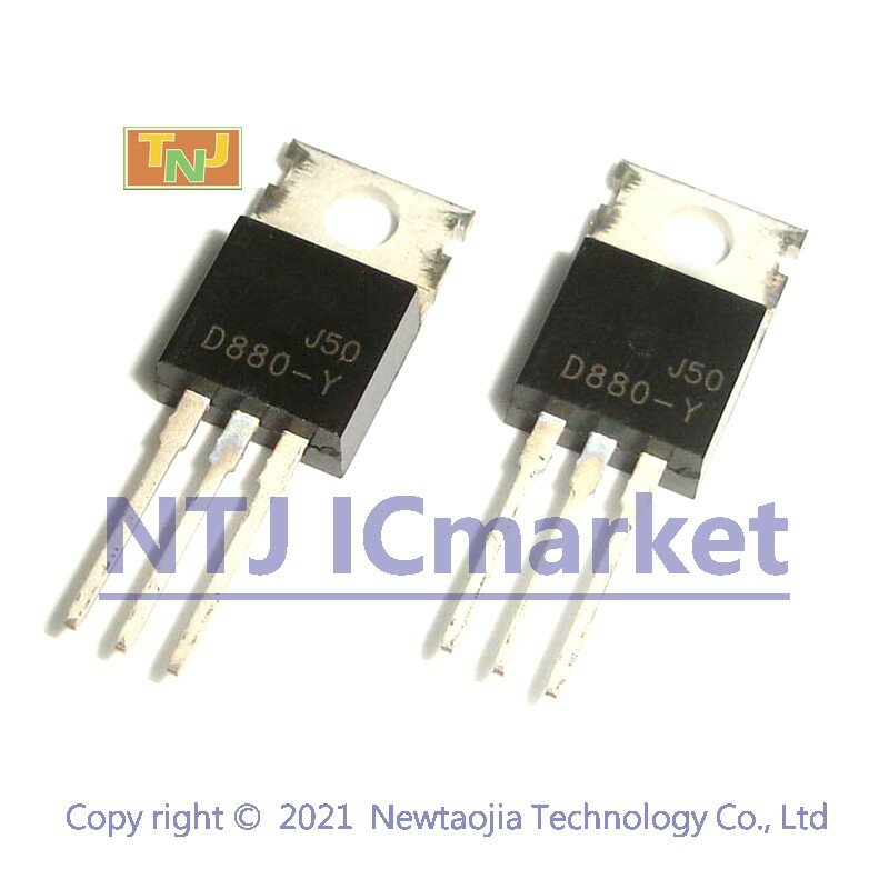 Transistor NPN dell'amplificatore di potenza a bassa frequenza di KSD880-Y di 20 PCS 2SD880-Y TO-220 D880-Y