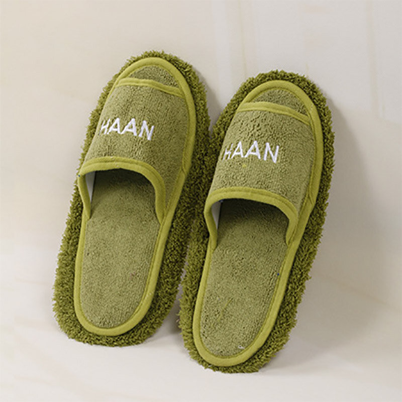 Zapatillas de microfibra para hombre y mujer, pantuflas de piso lavables y desmontables, para interiores, limpieza de polvo, mopa, nuevo diseño, Invierno