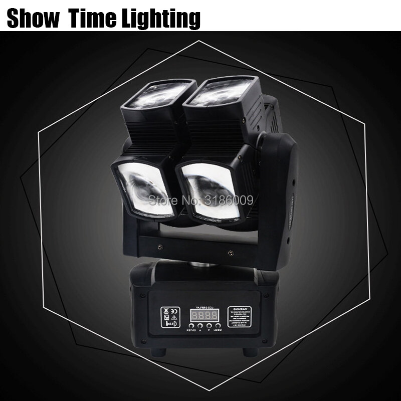 Unlimited Rotate 8X 10W RGBW 4IN1 Dj Led Cross Moving Head Light Good Use For Party KTV Bar show home entertainment dance