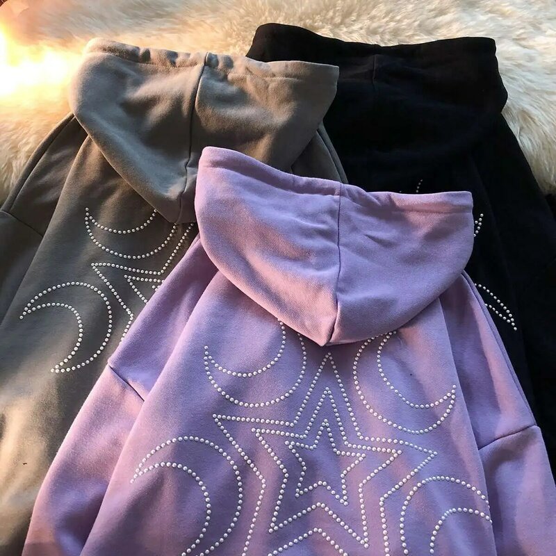 Bigorange e-girl outwear rosa tops zip-up hoodies feminino letras impressão moletom y2k hip hop streetwear kawaii harajuku roupas
