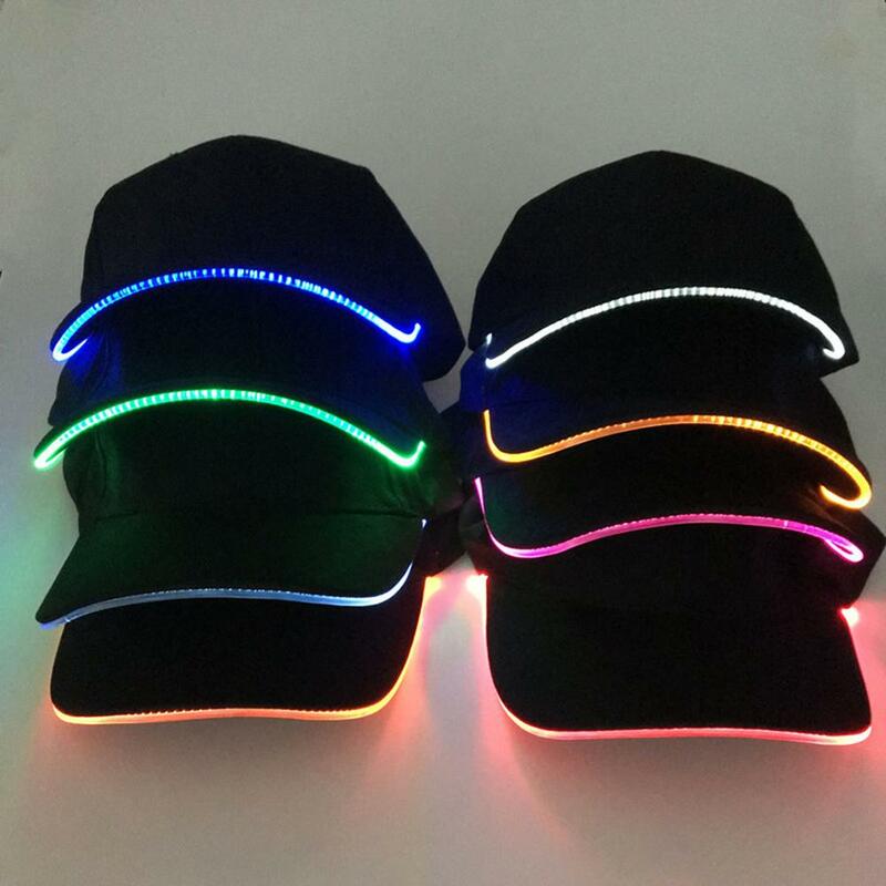 ปรับ 2020 ออกแบบใหม่LED Light Upเบสบอลหมวกเรืองแสงหมวกปรับเหมาะสำหรับงานปาร์ตี้Hip-Hop Runningและเพิ่มเติม