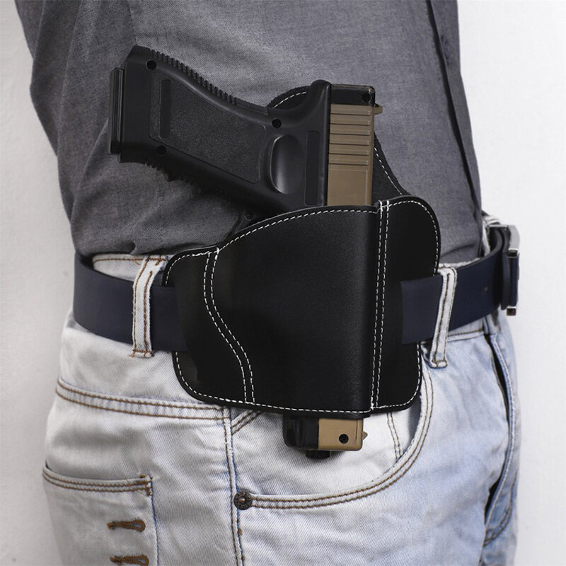 Right Hand Tactical Concealed Pistol Holster Outdoor Hunting Airsoft Gun Carry Case Belt Holster Waist Pouch For Most Pistol Gun