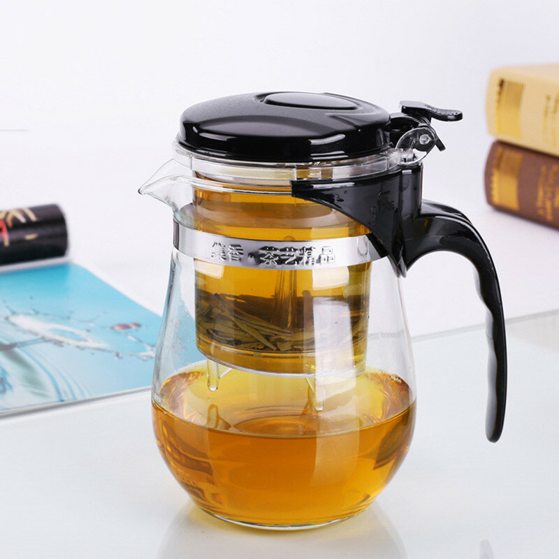 Tee-Sets Wärme Beständig Teekannen Teekanne Chinesische Hung Fu Tee-Set Puer Wasserkocher Kaffee Maker Bequem Büro Tee Topf Tee infuser