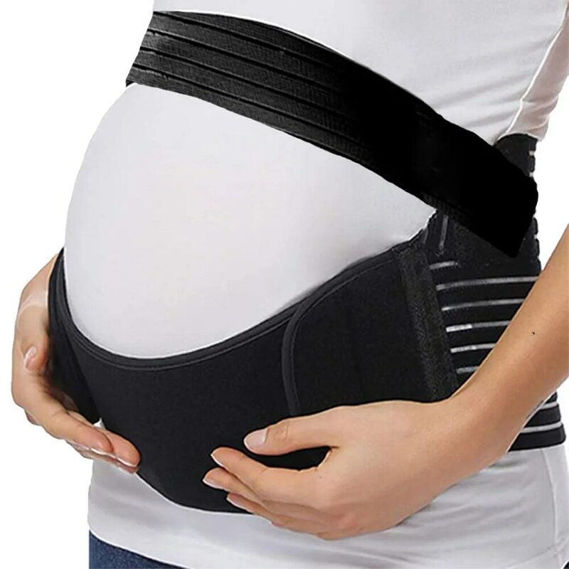 M-3XL kobiety pas ciążowy talia pielęgnacja brzuch wsparcie ochraniacz ze stelażem wsparcie opaska na pas powrót ubrania regulowany Mujer ciąża