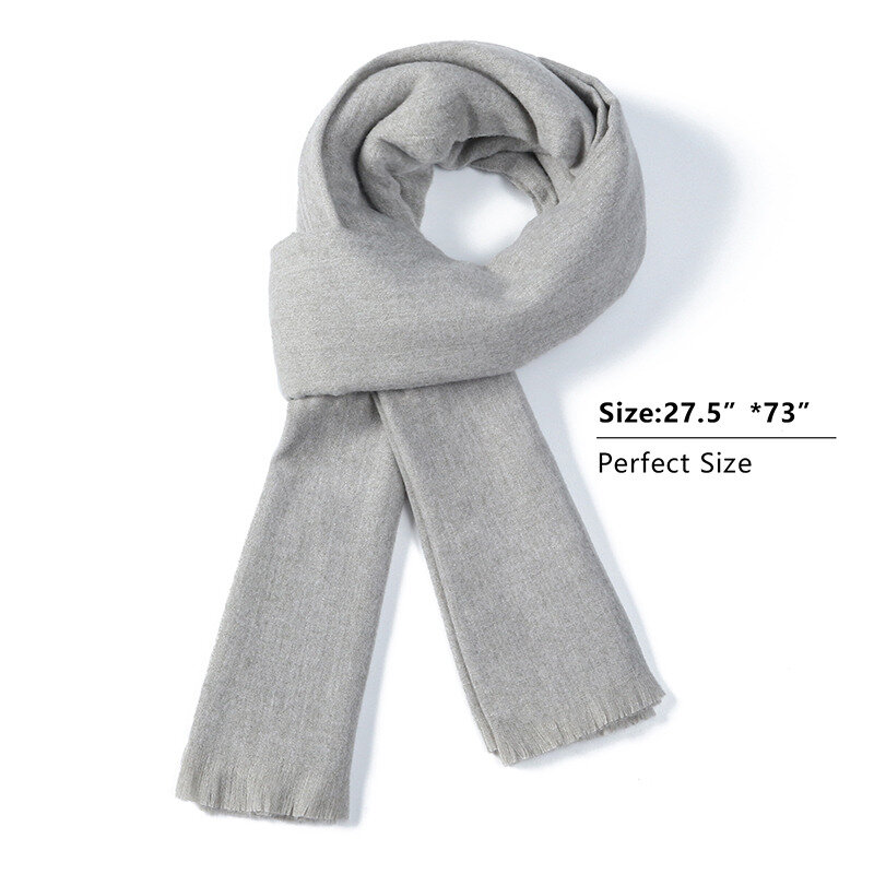 Простой кашемировый шарф, женские зимние шарфы, модная шаль из пашмины, осенняя элегантная теплая шаль большого размера, 185*70 см