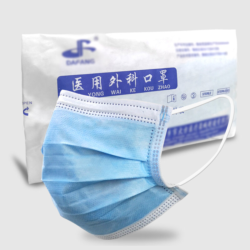 Zawód medyczne chirurgiczne jednorazowe maski Meltblown filtr tkaninowy stawka 95% ochrona dla lekarza rodzina Earloop maska