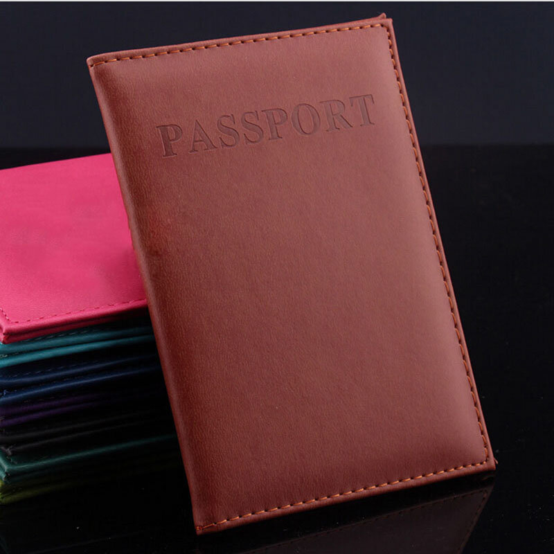 Porte-passeport en cuir pour hommes et femmes, couverture de passeport de voyage, porte-cartes, haute qualité