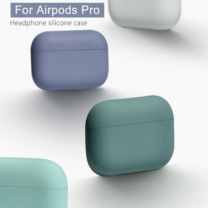 Étui liquide pour Airpods Pro étui souple Silicone housse de protection mate Silm accessoire pour Apple Airpod Air Pods Pod Pro étui