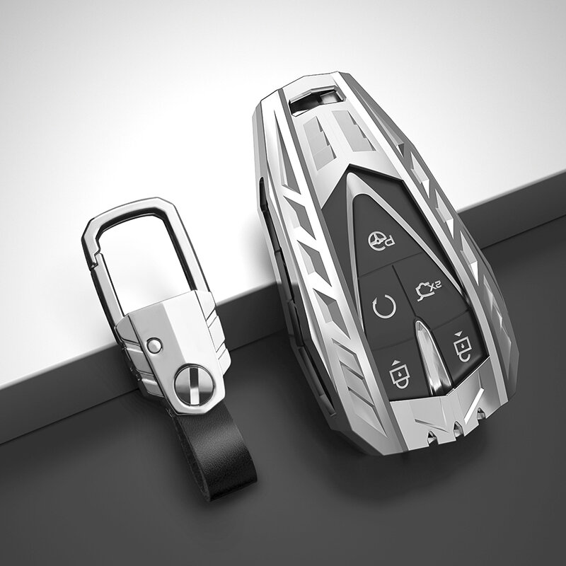 Carcasa de llave de mando a distancia de coche estuche protector Fob para Changan CS35Plus CS55Plus CS75Plus 2019, 2020 3/4/5 botones clave Shell accesorios de coche