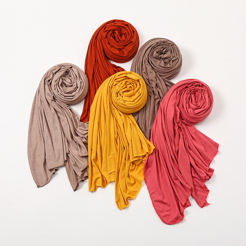 Heißer Verkauf Turban Kopf Wrap Haar Schal Einfarbig Lange Atmungs Kopf Band Für Frauen