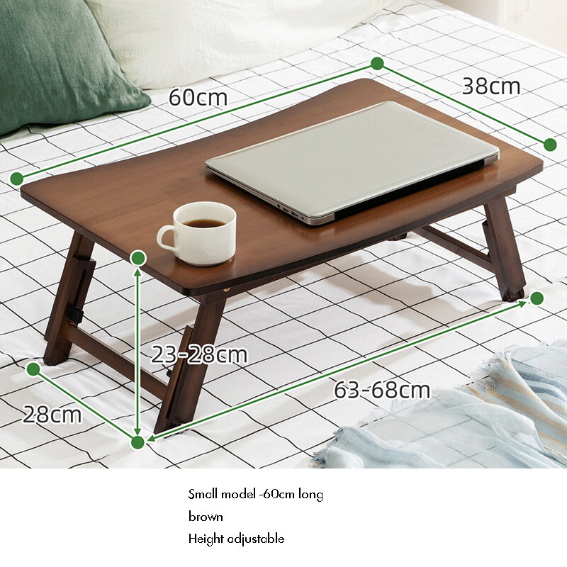 Mesa portátil portátil com pernas dobráveis, bandeja de cama, suporte para notebook, suporte de leitura, comer café da manhã, livro