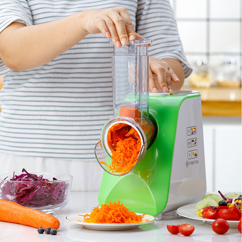 220V Sayuran Salad Shredder Otomatis Multi-fungsi Listrik Pemotong Sayur Rumah Tangga Mengiris Artefak