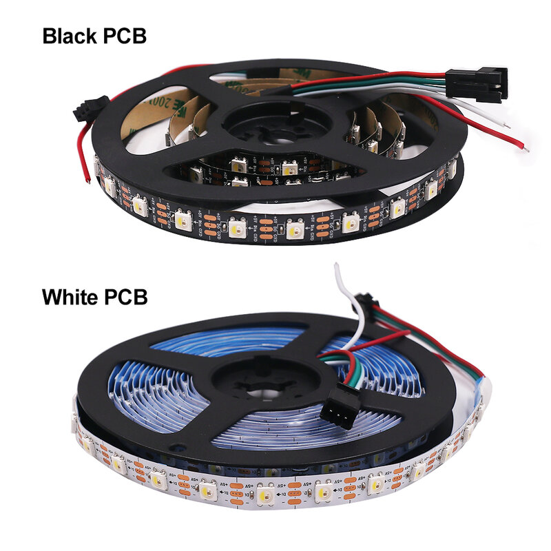 DC5V SK6812 LED 스트립 RGBW RGBWW RGBNW WWA 유사한 WS2812B 개별 주소 지정 LED 테이프 30/96/144 LEDs/m LED 리본