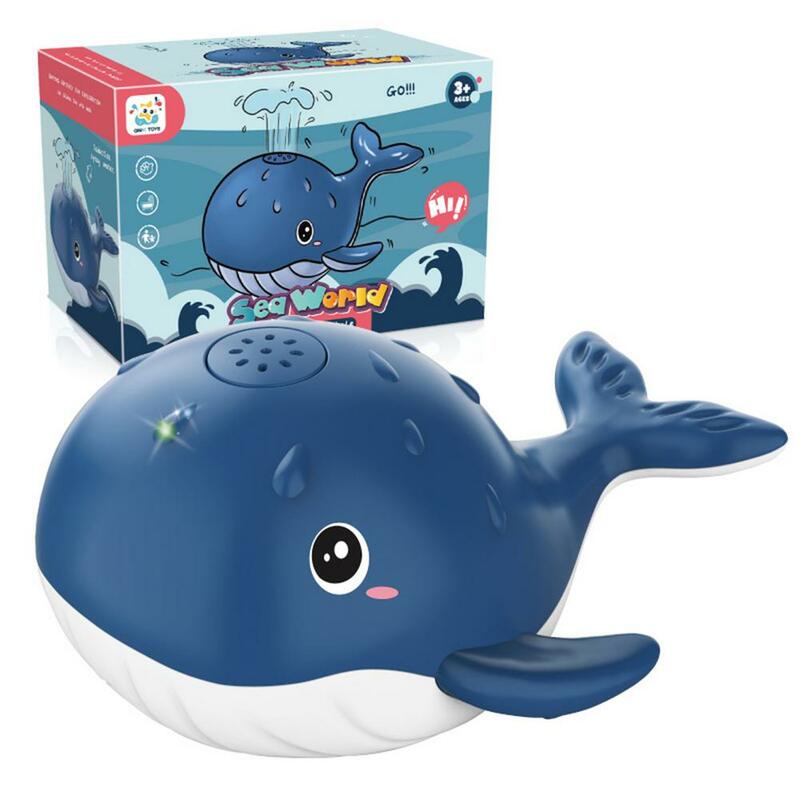 Kreatywność wanienka do kąpieli zabawka śliczna elektryczna indukcyjna woda w sprayu wieloryb zabawka automatyczna pływanie wieloryb dzieci woda w sprayu zabawka do kąpieli