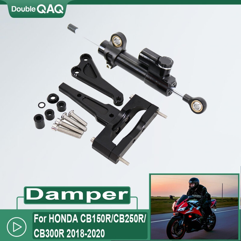Accesorios de motocicleta, Kit de soporte de montaje de amortiguador de estabilizador de dirección CB 300 R para HONDA CB300R 2018 2019 2020