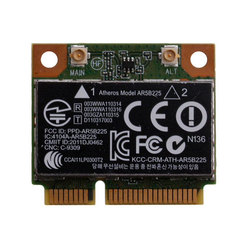Atheros – carte Half Mini PCIe sans fil AR9485 AR5B225, 300M + BT4.0, 654825 – 001, 655795-001, pour HP CQ43, CQ58, DV4, DV6, DV7, G4, G6, G7