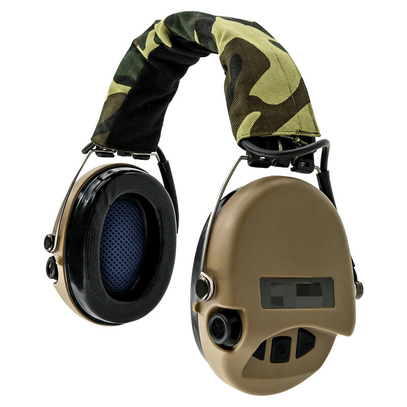 ชุดหูฟังยุทธวิธี MSASORDIN Airsoft ชุดหูฟังป้องกันลดเสียงรบกวนอิเล็กทรอนิกส์ยิงหูฟัง DE