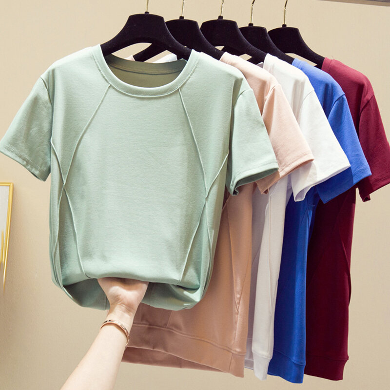 Nieuwe 2020 Katoen Blouse Shirts Voor Vrouwen Korte Mouw Solid Zomer Tops Casual Vrouwelijke Kleding Slim Fit Wit Shirt #22