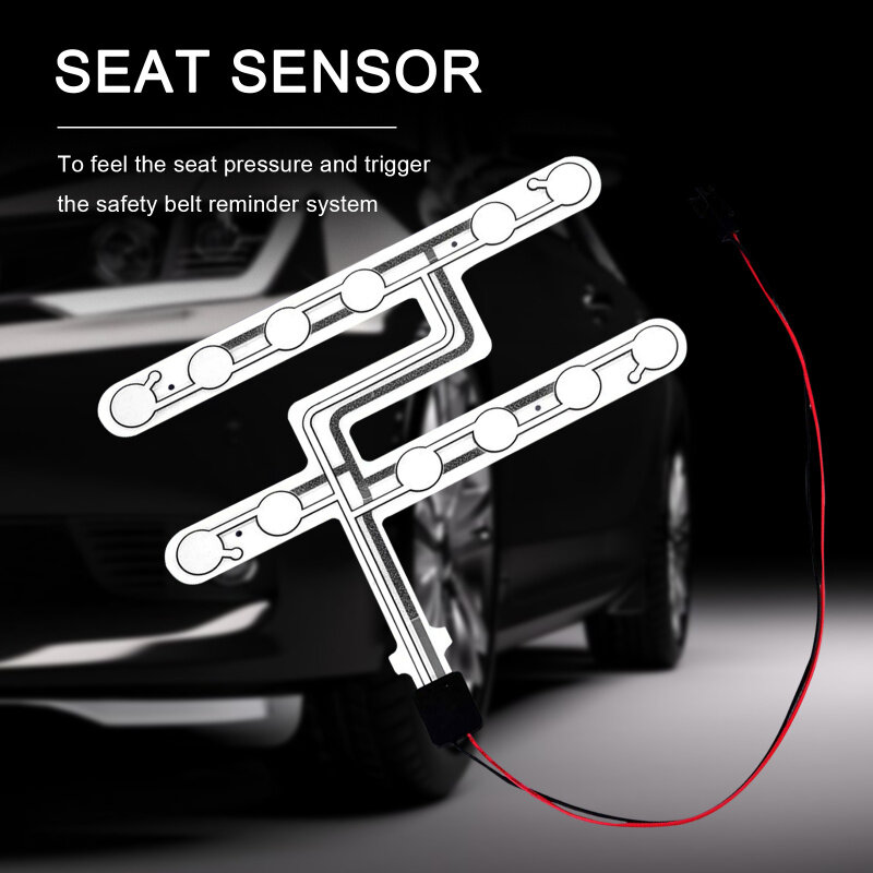 Universal Car Seat Pressure Sensor, lembrete de advertência Pad, ocupado Assento Alarme Acessório, cinto de segurança, 1 Pc