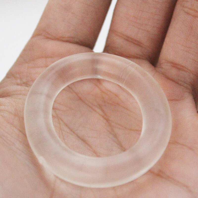 Tangas de silicona Gay para hombres, bragas transparentes, anillo retardante sexual, Tanga Sexy de alta elasticidad, anillo SM, 1/6 Uds.