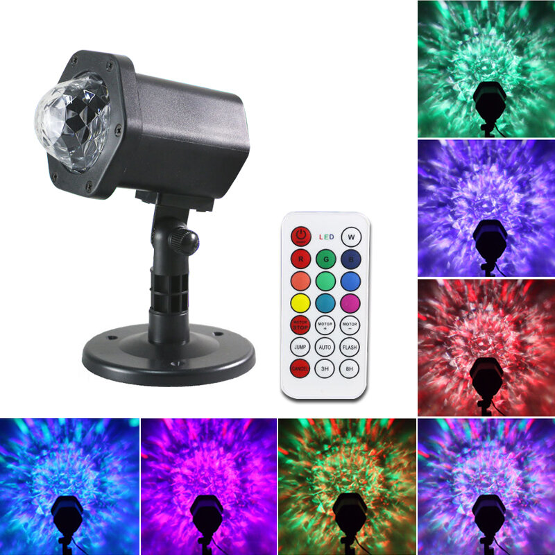 Led Rgb Water Wave Rimpel Stage Effect Verlichting Afstandsbediening Rgb Projector Lampen Club Party Show Bar Bruiloft Podium Verlichting