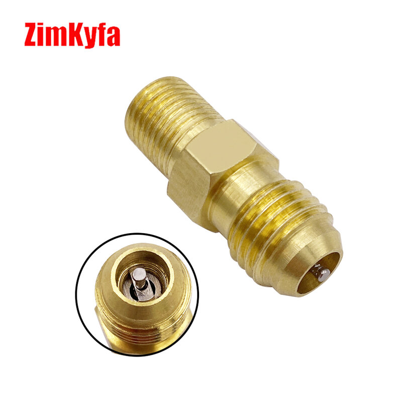 1/4 "OD Flare X 1/8" Male NPT Pipe Adapter Male Connector Kuningan Tube Fitting