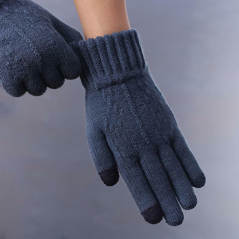 Handschuhe Winter Handschuhe für Männer Dick und Warm Woolen Handschuhe Stilvolle und Einzelnen Muster Design Bewegung Radfahren Handschuhe