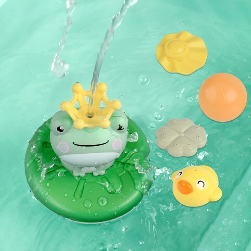 Zabawki do kąpieli słuchawka prysznicowa woda żaba wanna woda dla dziecka 1 zestaw Baby