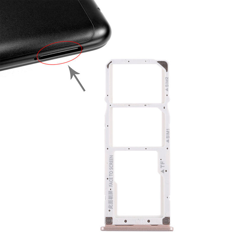 iPartsBuy dual SIM Card Tray + Micro SD Card Tray for Xiaomi Redmi 6 Pro