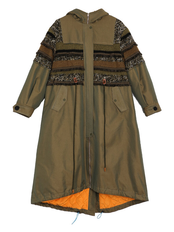 Donsjas-chaqueta con capucha de piel de mapache para mujer, plumón de pato blanco cálido y largo, desmontable, informal, Original