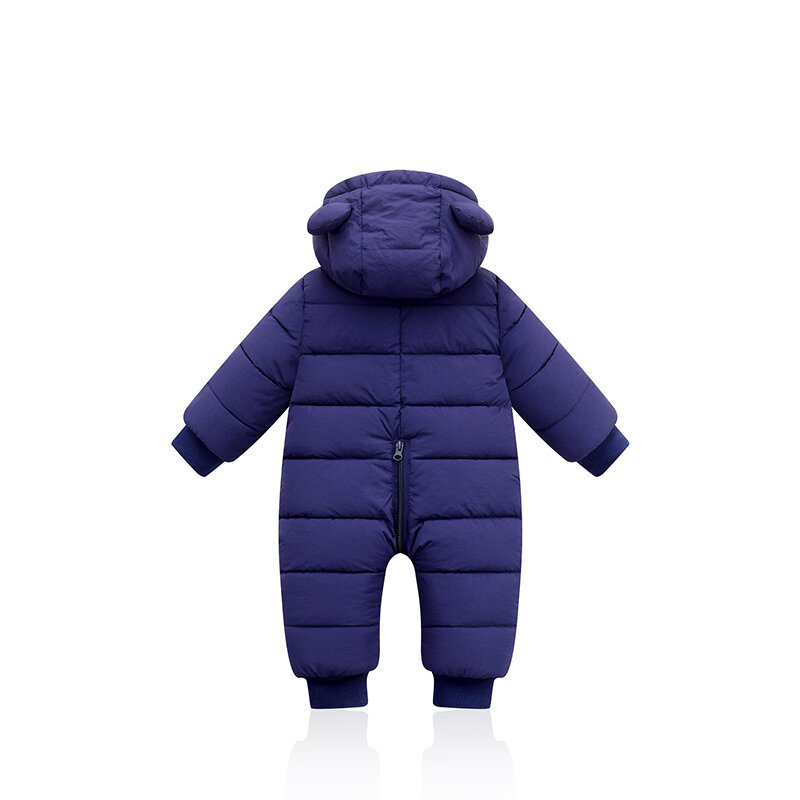 Monos de terciopelo para bebé, ropa de invierno para recién nacido, mono grueso cálido con capucha, traje de nieve, abrigo, pelele para niños