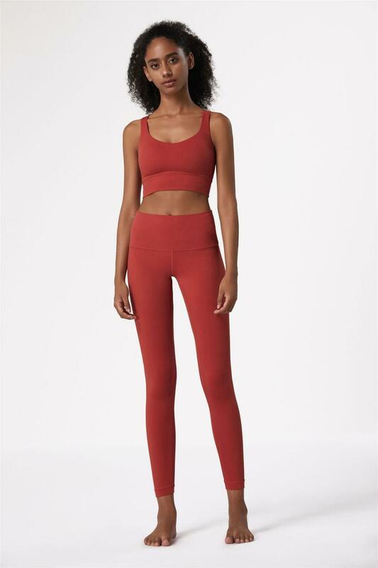 Nova atualização sem costura de fitness yoga conjunto feminino apertados ternos esportivos macios calças treino leggings & esporte sutiã elástico ginásio