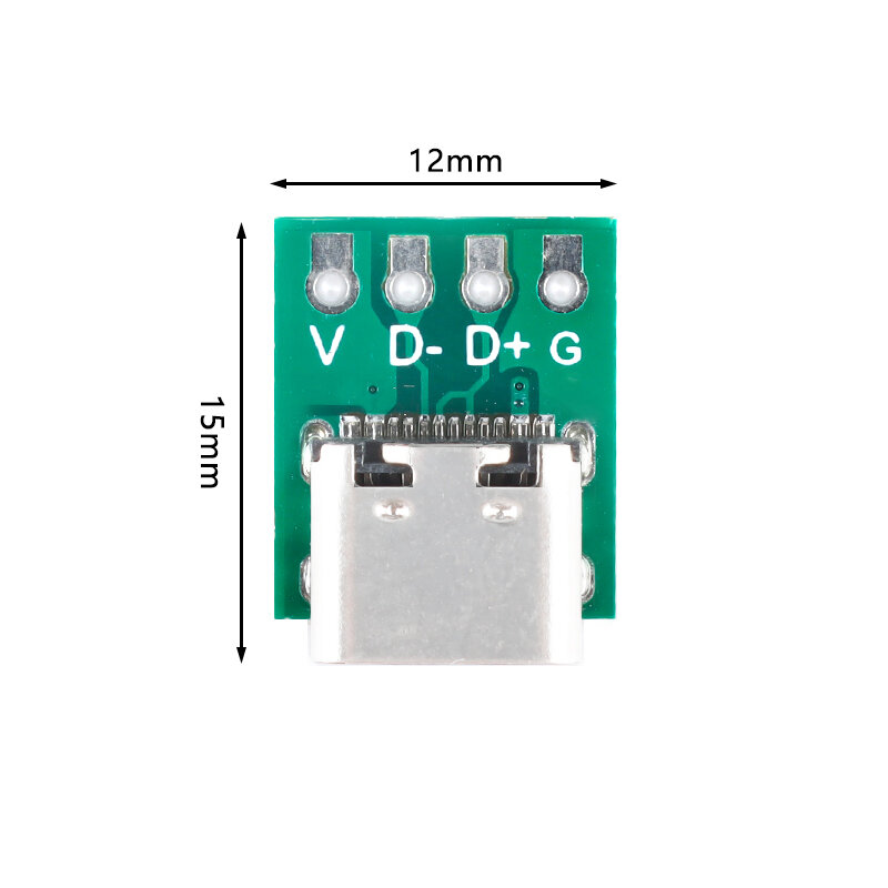 10Pcs/5Pcs złącze USB 3.1 typ C 16 pinowe Adapter karty PCB testowe gniazdo złącza 16 P do linia danych kabla
