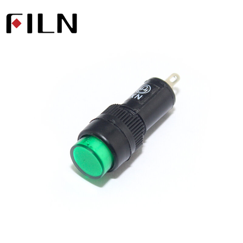 Lâmpada led de indicação sinal lâmpada embutida 12mm furo elétrico indicador 110v 220v 380v