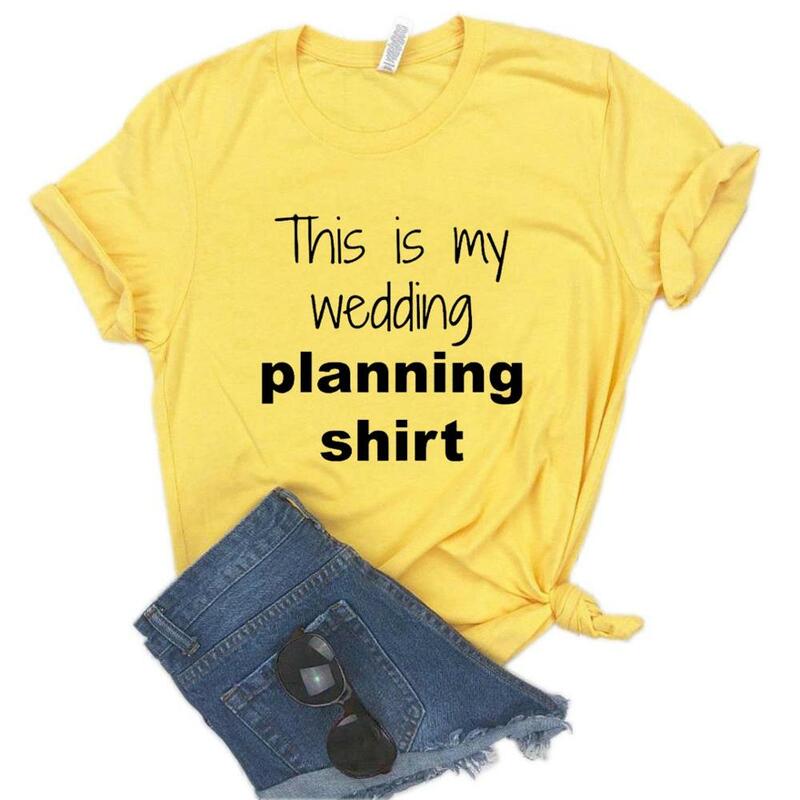 هذا هو بلدي التخطيط الزفاف قميص المرأة بلايز القطن عادية مضحك تي شيرت لسيدة المحملة محب 6 اللون هبوط السفينة NA-503