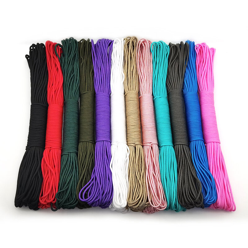 328ft 3mm Solid Parachute Cord cordino corda Mil Spec tipo One Strand Climbing Camping Survival Equipment Paracord