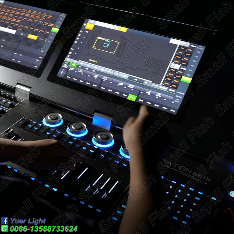 King kong toque 6616 controlador profissional fase dj equipamento console discoteca festa par luz console personalizado com base em linux