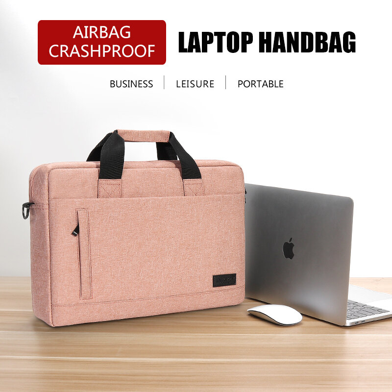 กระเป๋าแล็ปท็อปแบบมีแขนกระเป๋าถือสำหรับ M1 M2 14 15 15.6 17นิ้ว MacBook Air Pro 13.3 Huawei Asus Dell โน้ตบุ๊ค
