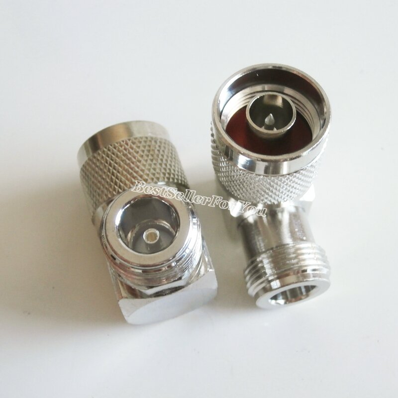 1Pcs N Type Male Plug To N Female Jack Right Angle 90 Degree RA RF Coaxial Connector Adapter