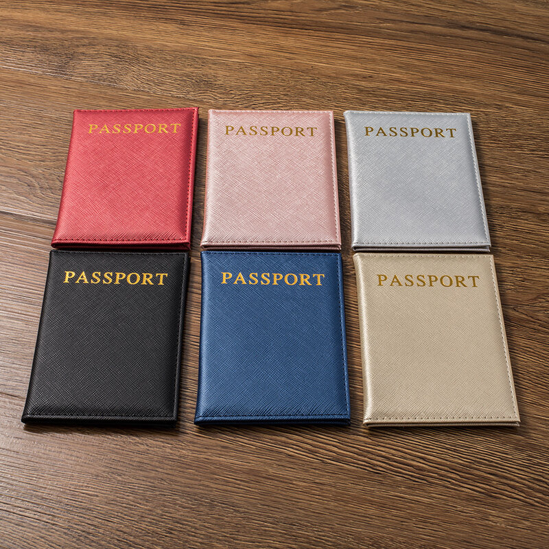 غطاء جواز سفر نسائي من جلد البولي يوريثان ، ناعم ، لطيف ، للسفر