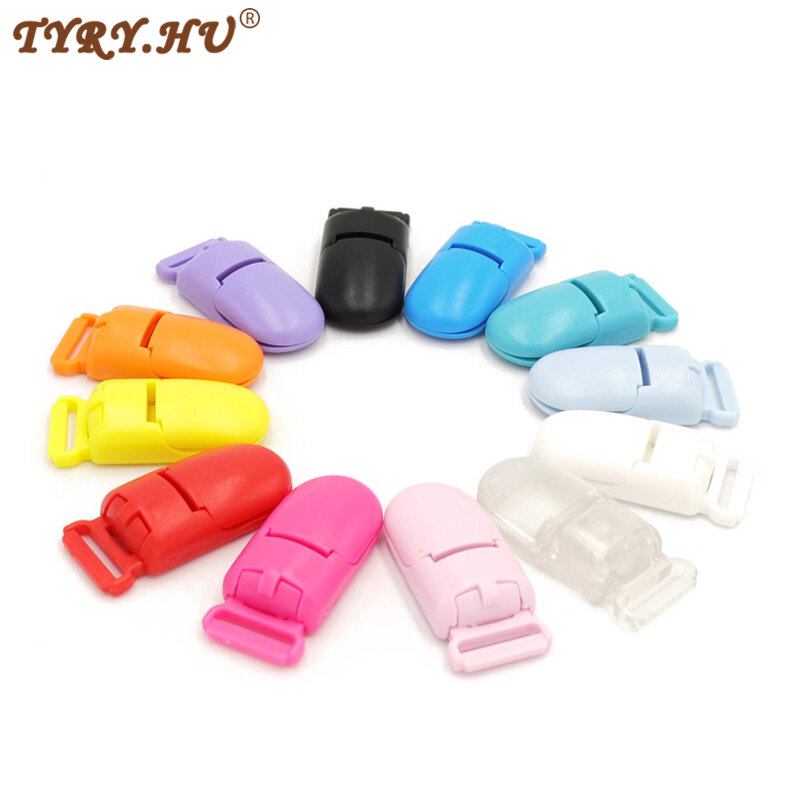 TYRY.HU 10Pcs/set Plastic Baby Pacifier Clips Holder Soother Pacifier Infant Dummy Clips Accessories For Pacifier Clip Diy