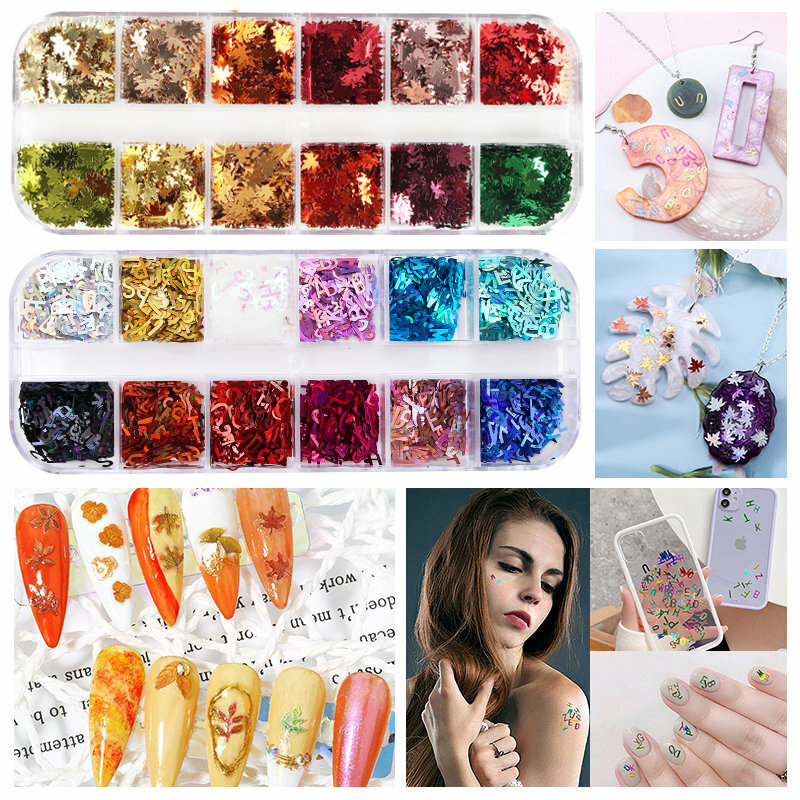 Mix Glitter Sequins for Resin Soft Pottery Gold Foils Nail Art DIY UV Crystal Epoxy Resin Mold Filler Jewelry Making Supplies