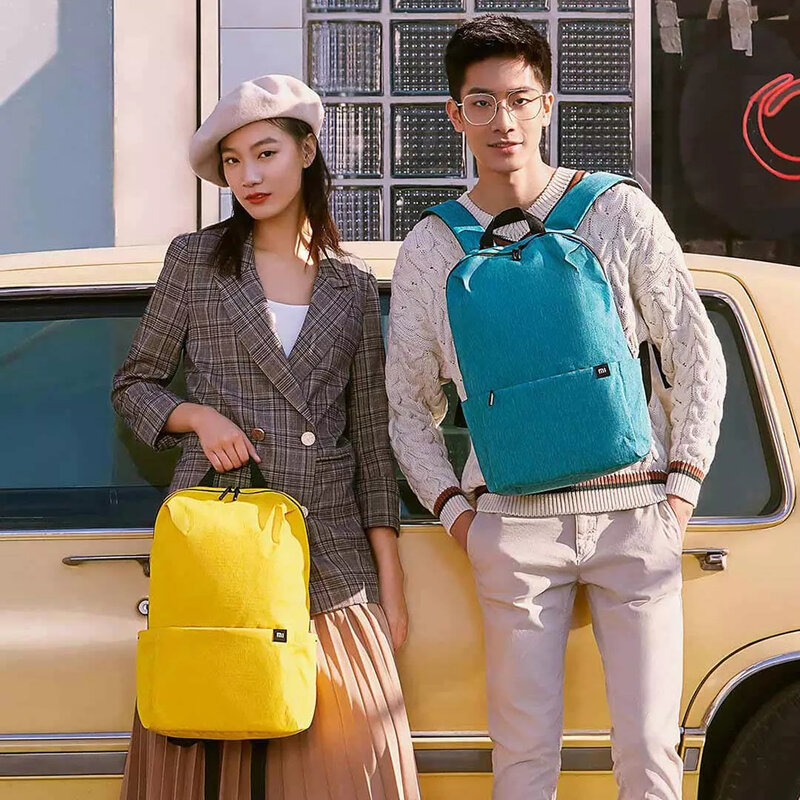 Xiaomi-mochila pequena para homens e mulheres, mochila escolar casual, 20l, 15.6 inch, original