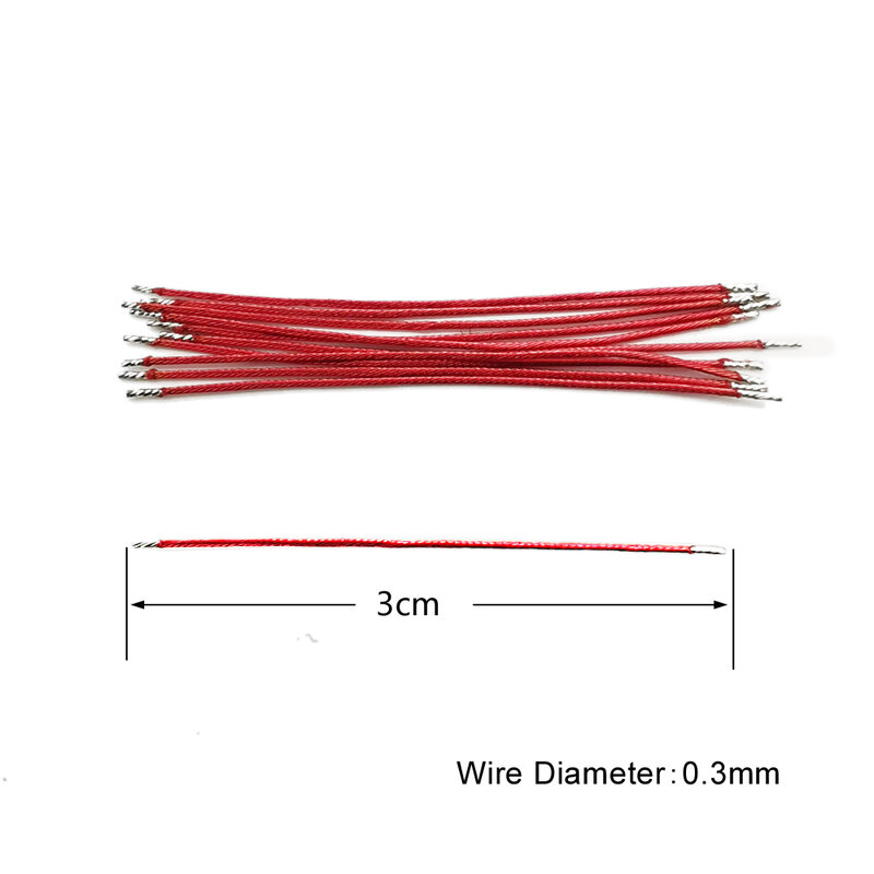10PCS Pre-stagnato Litz Wire IEM femmina presa filo di saldatura 5N OFC cavo di rame privo di ossigeno 30 mm
