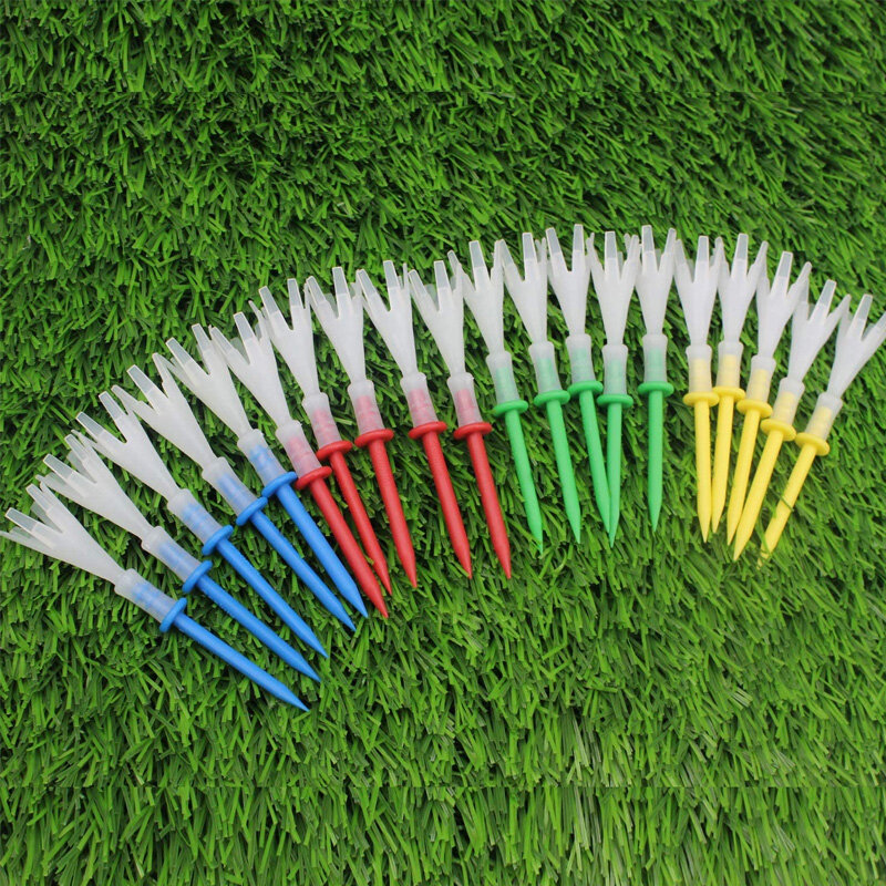 CRESTGOLF-Tees de plástico de polipropileno para Golf, accesorios multicolor, 70mm/83mm, 20 unids/lote por paquete