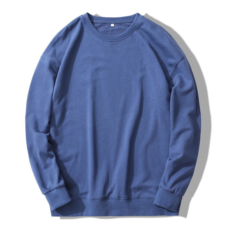 MRMT 2024 musim gugur dan musim dingin baru pria Sweatshirt Pullover warna Solid untuk pria kerah bulat Sweatshirt